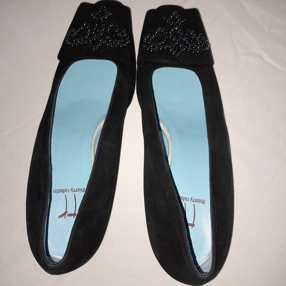 Thierry Rabotin Black Suede Pumps - Picture 6 of 16